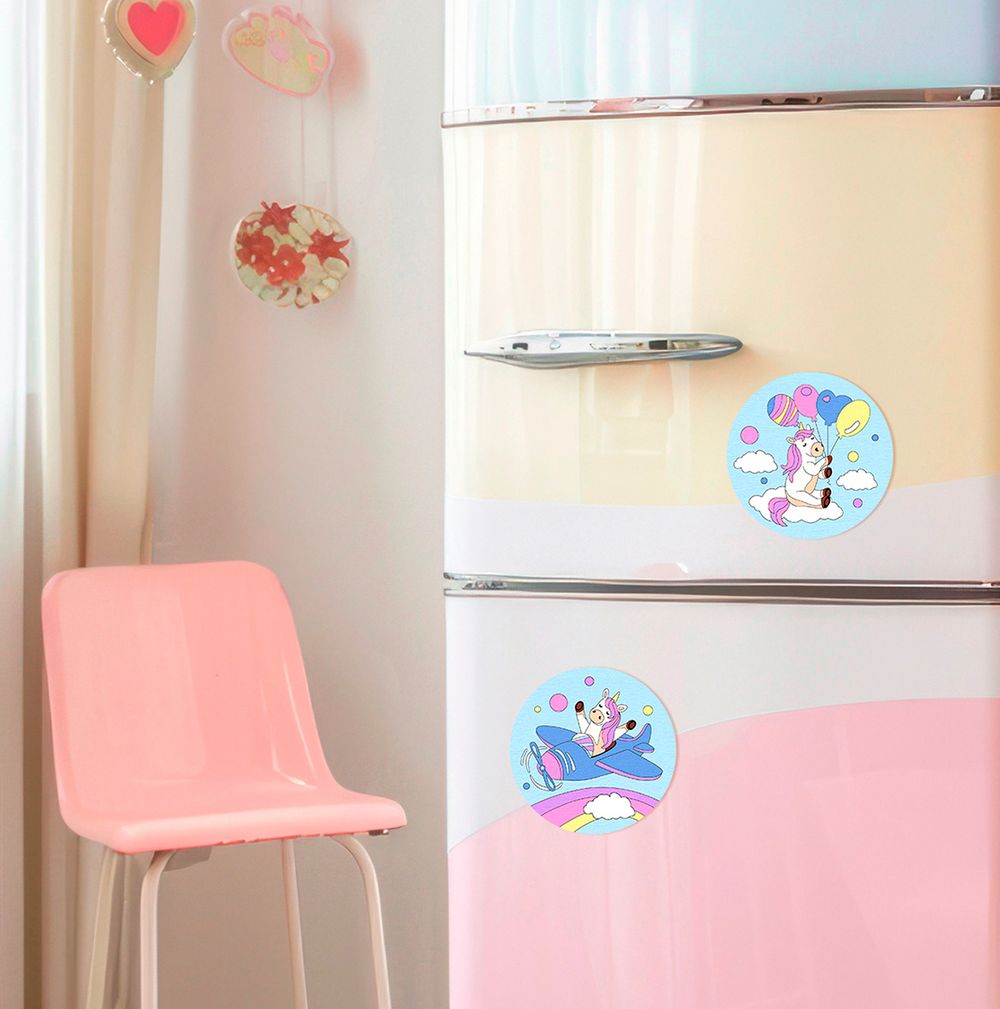 Картина по номерам Фрея PNBM-017, Витая в облаках, (на магните) 9х9 см