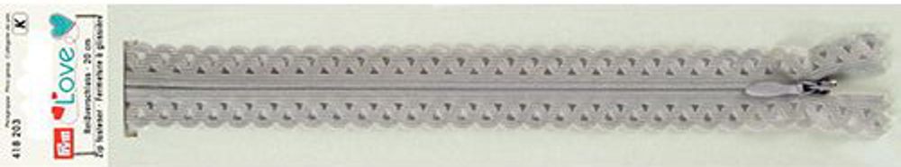 Молния спираль (витая) Т5 (5 мм) S11 20 см, серый цв. 1шт, Prym, 1 шт