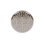 Кнопка Альфа (S-образная) ⌀15.0 мм, 36 шт, металл, нерж., 04 никель, MIKRON JK 005