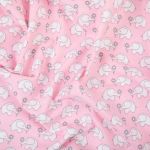 Ткань для пэчворка Peppy Молочные сны фланель, отрез 100х110 см, 175 г/м², МС-23 розовый, Peppy