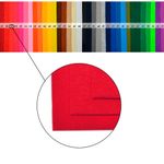 Фетр листовой жесткий 1.0 мм, 20х30 см, 10 шт, цв. 603 красный