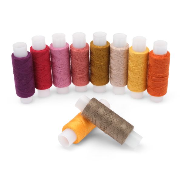 Швейные нитки (набор) 50/2, 10 кат. по 200 метров, ассорти №58, Astra&Craft