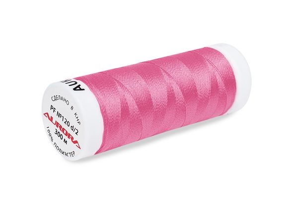 Нитки для креативных работ Aurora №120, 300 м, цв. PF105, 5 катушек