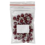 Пуговицы на ножке 8мм (red(красный)), GE18, 36 шт