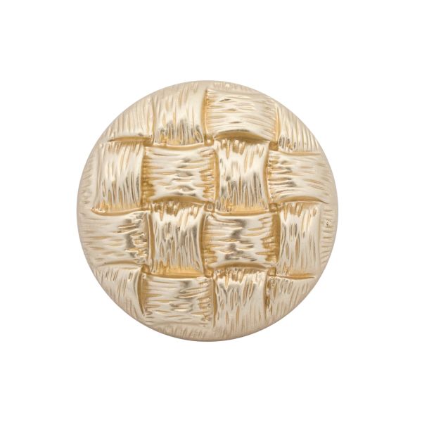 Пуговицы на ножке 28L=18 мм, металл, M.Gold (матовый золотой), 10 шт, MP03