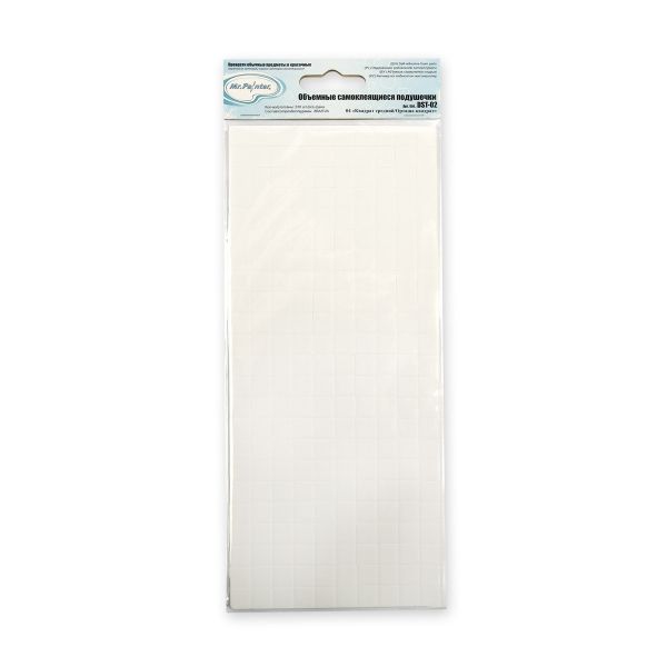 Объемные самоклеящиеся подушечки 23.5 см, 5 шт, 04 Квадрат средний, Mr.Painter