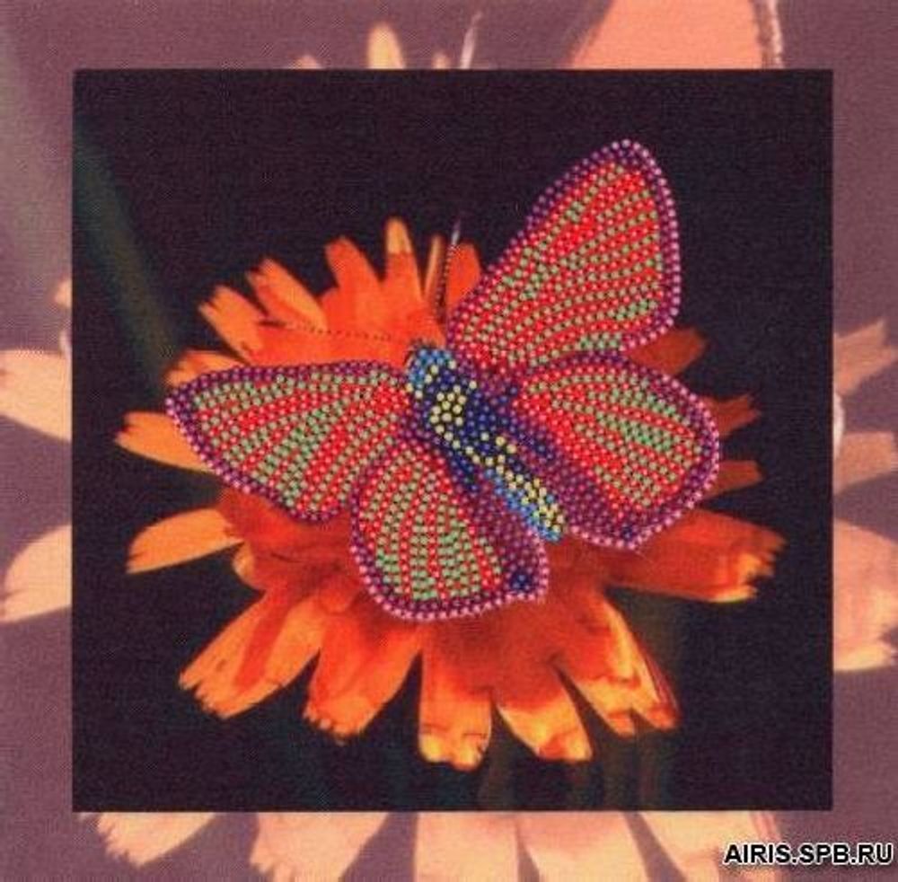 Рисунок для вышивания Alisena, Бабочка, 17,5х17,5 см