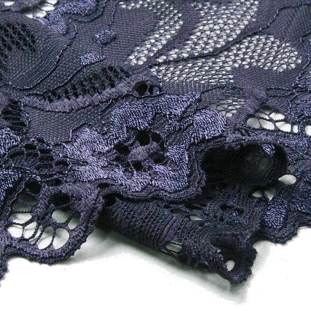 Кружево бельевое эластичное 150 мм / 13.72 м, цв. C147 т.синий