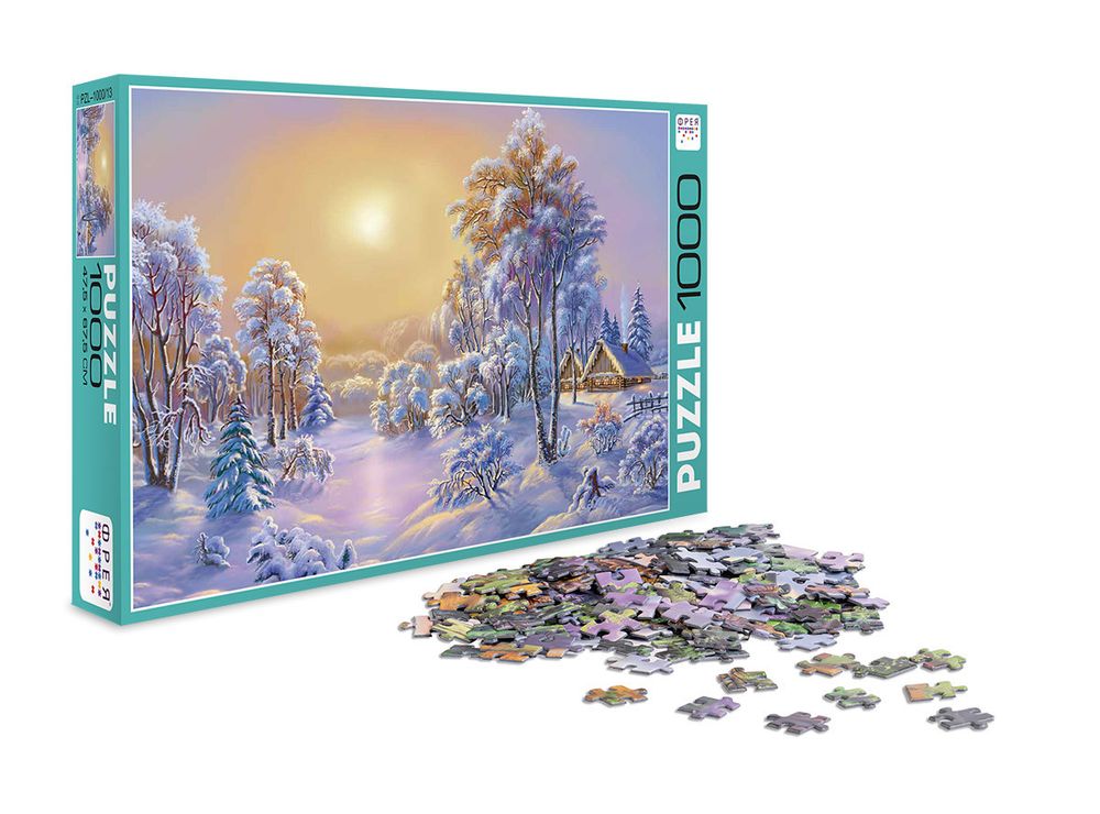 Пазл 1000 элементов, Зима, PZL-1000/13, Фрея