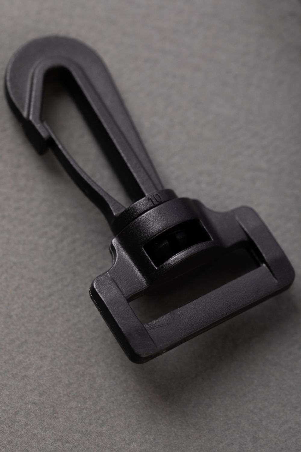 Карабин пластик 38 мм, 100 шт, черный, Gamma GHB003