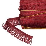 Бахрома отделочная 35.0 мм / 25 метров, цв.274 бордо
