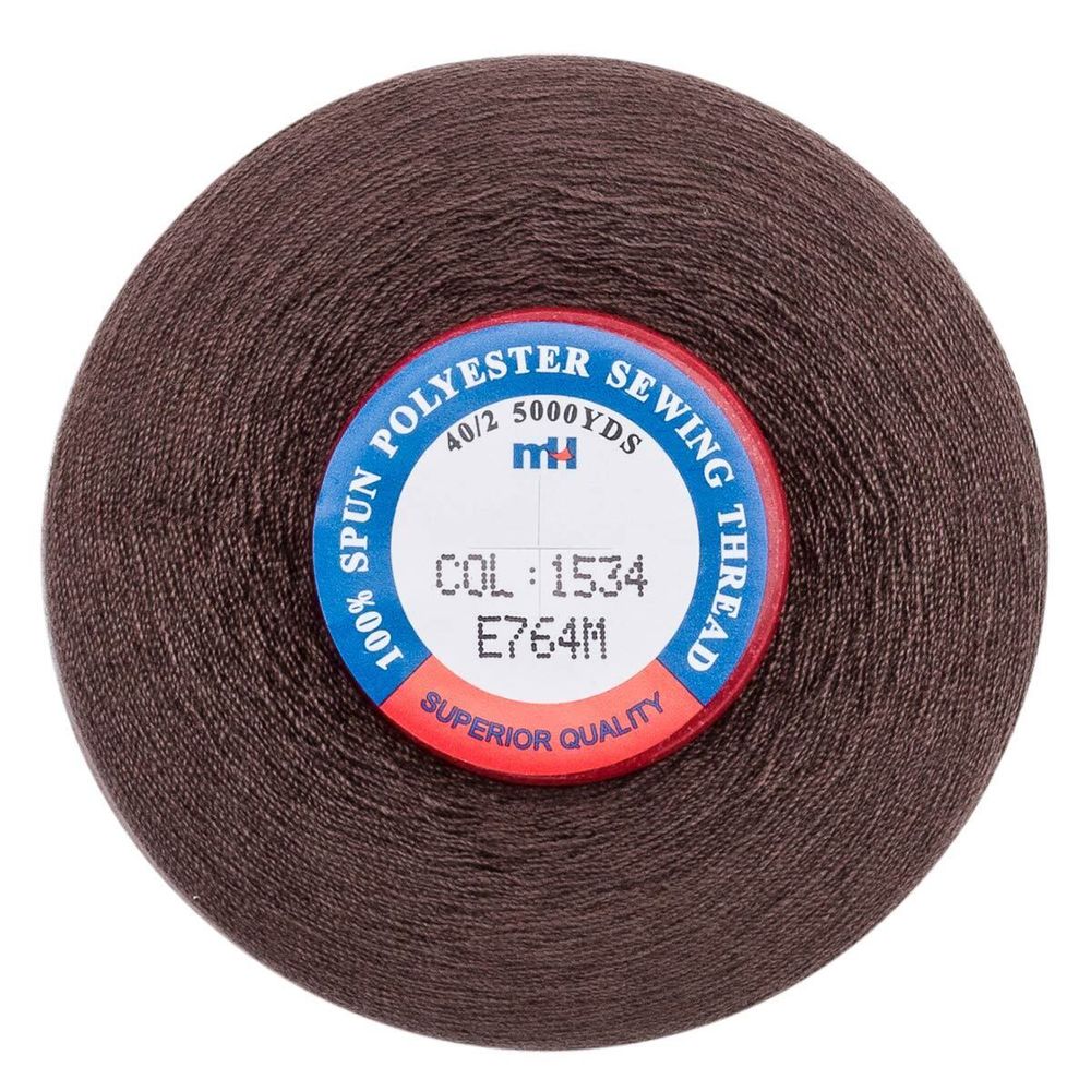 Нитки швейные Euron mH 40/2, 5000 ярд, 1534 каштановый, 1 катушка