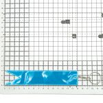 Брелок Флажок двусторонний 15х3 см, белый+голубой