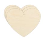 Заготовка из фанеры Набор Сердце, 11х13х0.3 см, 3 шт, Mr.Carving БА-24
