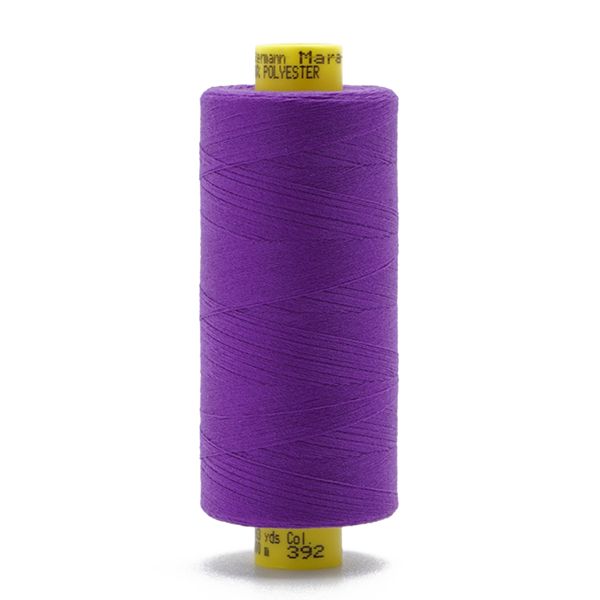 Нитка особо тонкая Gutermann Mara №150 (150/2), 1000 м, 713953, цв. 392 фиолетовый джинс, 1 катушка