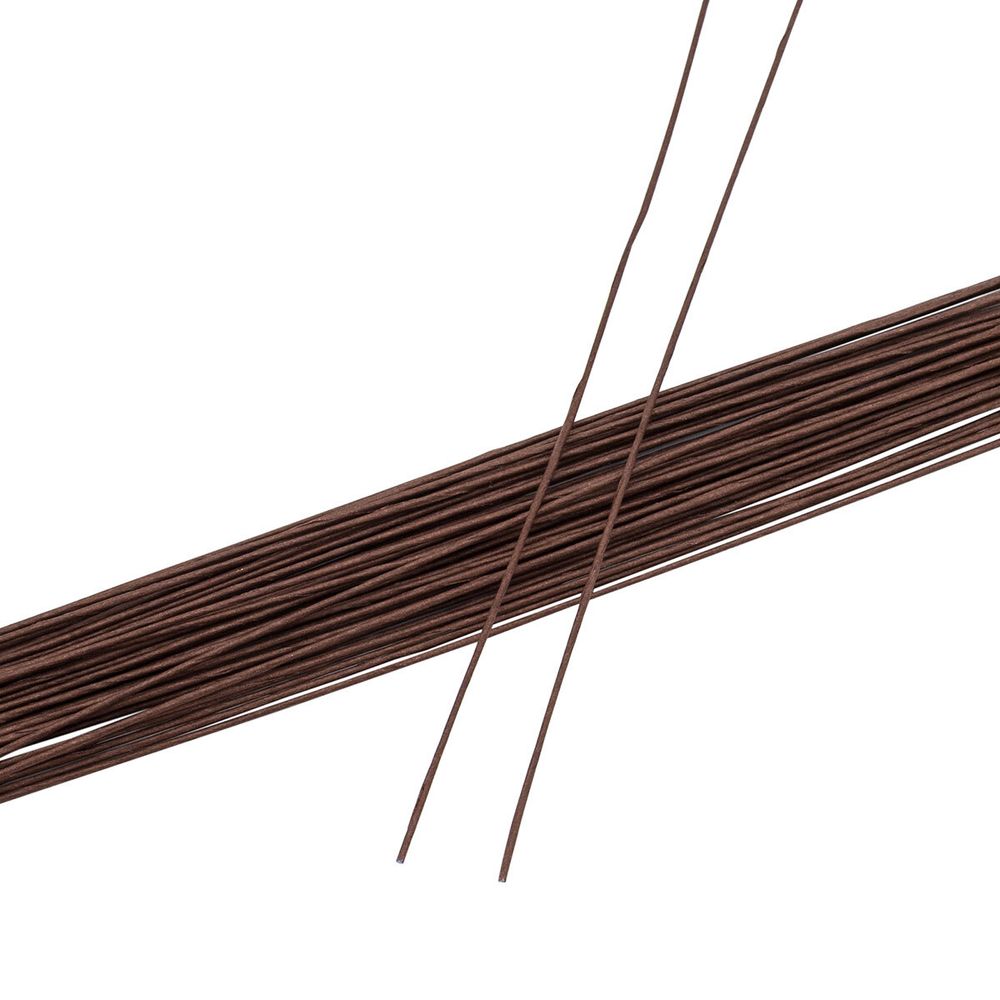 Проволока флористическая в бумажной оплетке ⌀0.8 мм, l=40 см, 50±5 шт, коричневый, Astra&amp;Craft