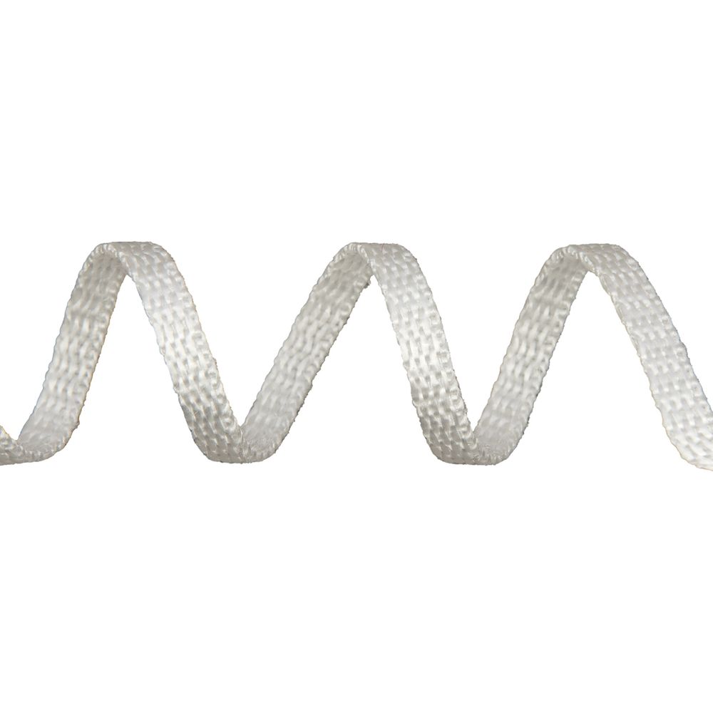 Стропа (ременная лента) 5 мм / 25 метров, толщ. 1.25 мм, [5.6 г/пог.м], 100% п/п, рис.9688, белый, Gamma С3857Г17