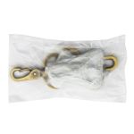 Карабин металл 38.0 мм (63х45 мм), латунь мет, 4 шт