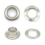 Люверсы металл ⌀_6.0 мм (внутр.), никель, 100 шт, BIG