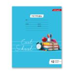 Тетрадь ученическая школьная A5+ 12 л. на скобе, белизна 100%, 25 шт, линия, 000362 учиться, Светоч 12ТСКд5_1_3_2