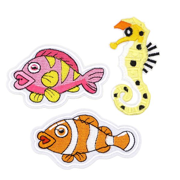 Термоаппликации Морские обитатели, 3 шт, Hobby&Pro