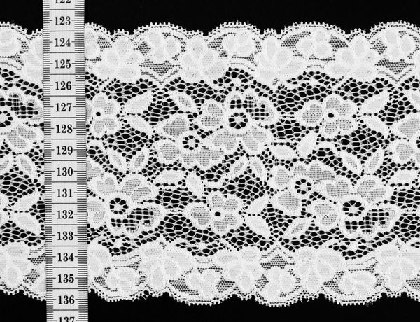 Лента кружевная эластичная, 100% полиэстер, 261570-17, 261570-17, 10 м
