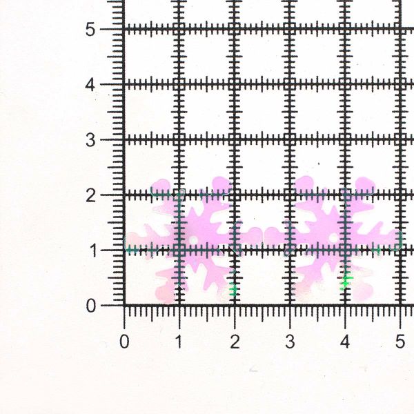 Пайетки фигурные снежинки, 24 мм, упак. 10 гр, Астра, 119 розовый прозрачный с эффектом AB, уп.10 шт