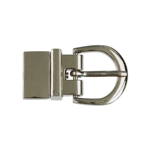 Пряжка ременная металл 50х30 мм, 1 шт, 23 шлифованный никель (с лаковым покрытием), Micron GB 1617