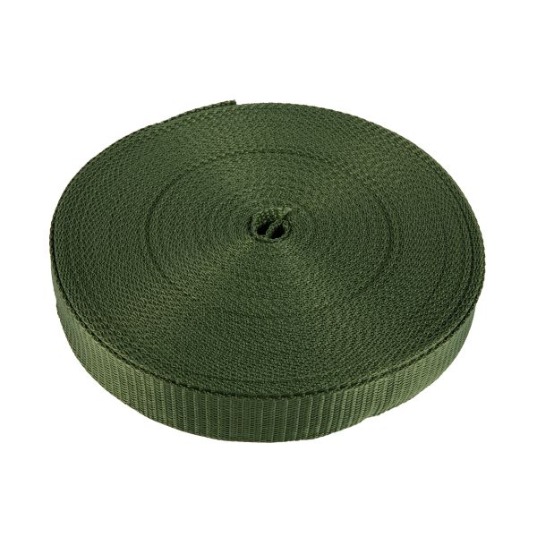 Стропа (ременная лента) 30 мм / 25 метров, оливковый/olive, Gamma 3075