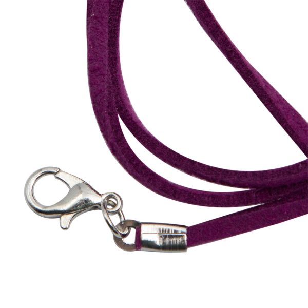 Шнур с замком замшевый, 2мм, 45см. Astra&Craft (6066 фуксия), 65237