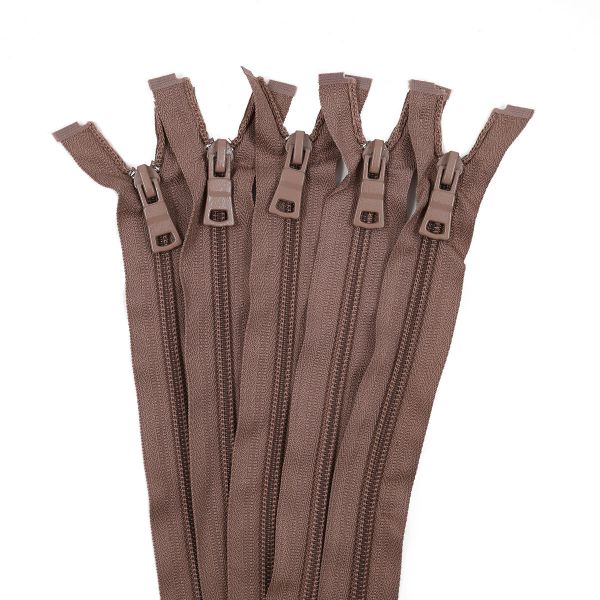 Молния спираль (витая) Т7 (7 мм) 2 зам., разъем., 70 см, 854 табак, 10 шт