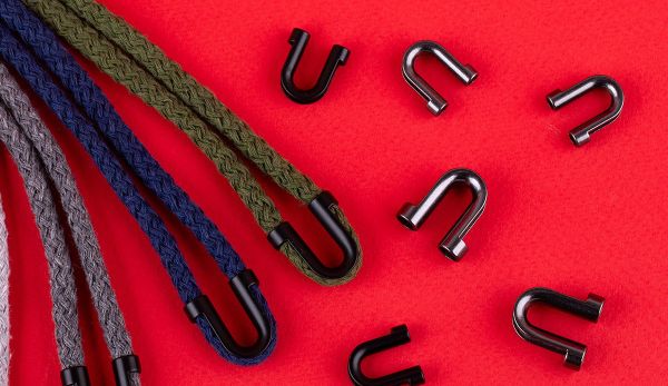 Наконечник для шнура металл 17х16 мм, 20 шт, №06 под черный никель, Gamma GB 1656