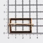 Рамка регулировочная металл литая с подвижной планкой 25 мм /31х21 мм, ⌀3 мм/, золото цв.02, 4 шт