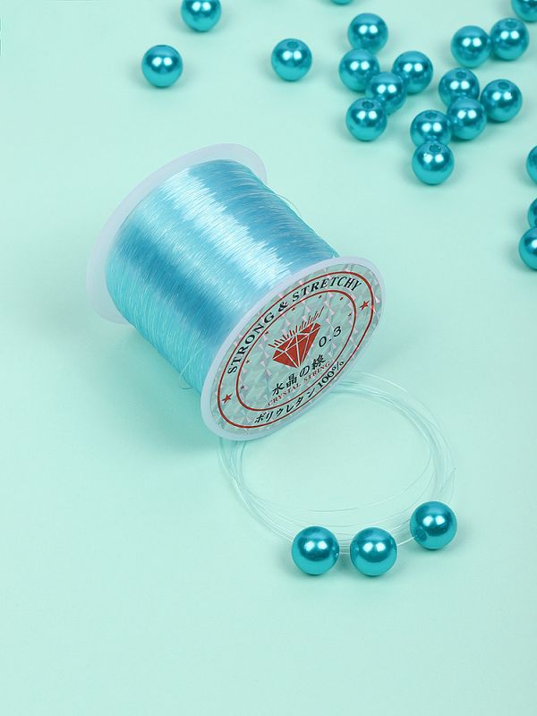 Нить-леска 0.3 мм, 100 м, цв. голубой