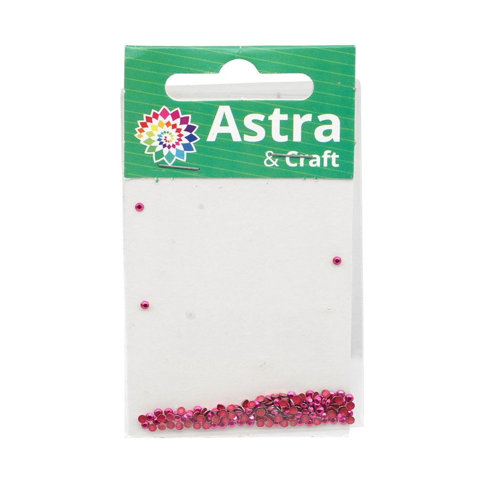 Стразы термоклеевые, 2 мм, ss6, 150 шт/упак (121 малиновый)