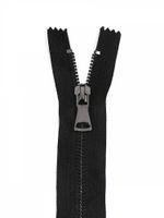 Молния металл Т5 (5 мм) 1 зам., разъем., 65 см, черный никель шлиф.звено, цв.F322 черный, 1 шт, Mzip