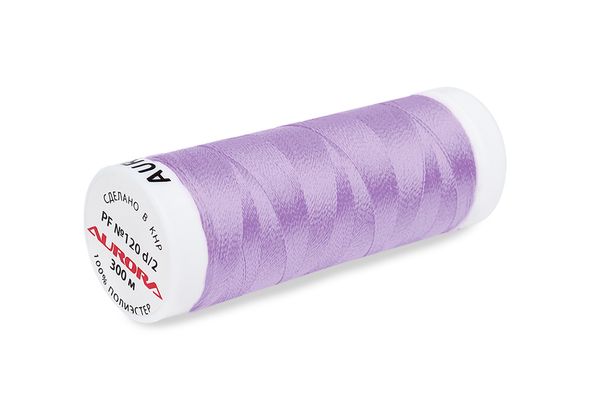 Нитки для креативных работ Aurora №120, 300 м, цв. PF672, 5 катушек