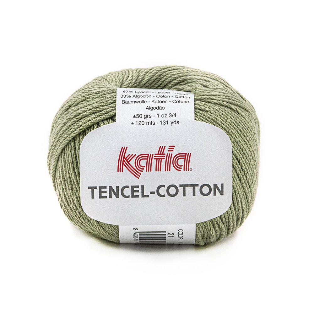 Пряжа Katia (Катя) Tencel-Cotton / уп.10 мот. по 50 г, 120 м, K006 /TOS/