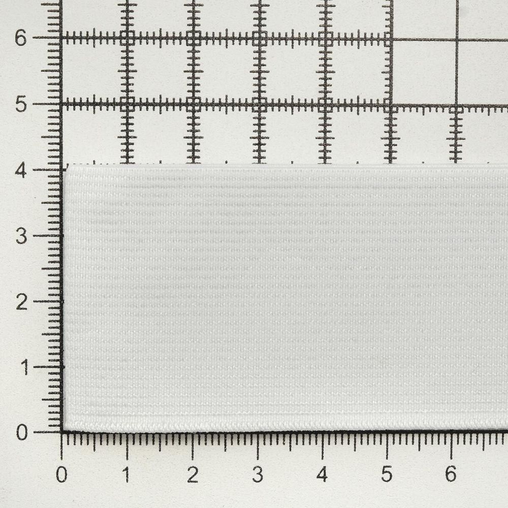 Резинка тканая 40.0 мм / 20 метров, белый