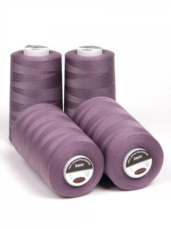 Нитки швейные Max 40/2, 4570 м (5000 ярд), 332 сиреневый / 4 бобины