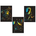 Набор для творчества Гравюра мини Спортсмены (мульти), 10х15 см, 1х3 шт, Hobbius GHPM-05