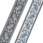 Лента (тесьма-бордюр) жаккардовая 60.0 мм / 25±1 метров, 3 бирюзовый, 3AR2679