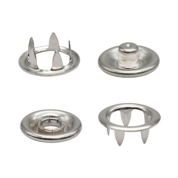 Кнопка рубашечная (джерси) открытая ⌀9.5 мм, ≈144 шт, МЕТАЛЛ, никель, NEW STAR