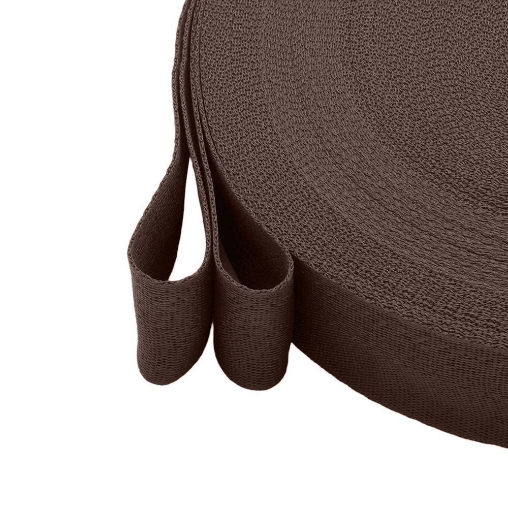 Тесьма (лента) киперная 40 мм / 50 метров, 13 г/м, 100% полиэфир, 11 шоколад