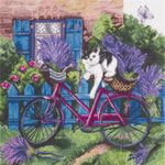 Набор для вышивания нитками Panna, Полдень в Провансе, 25,5х25,5 см