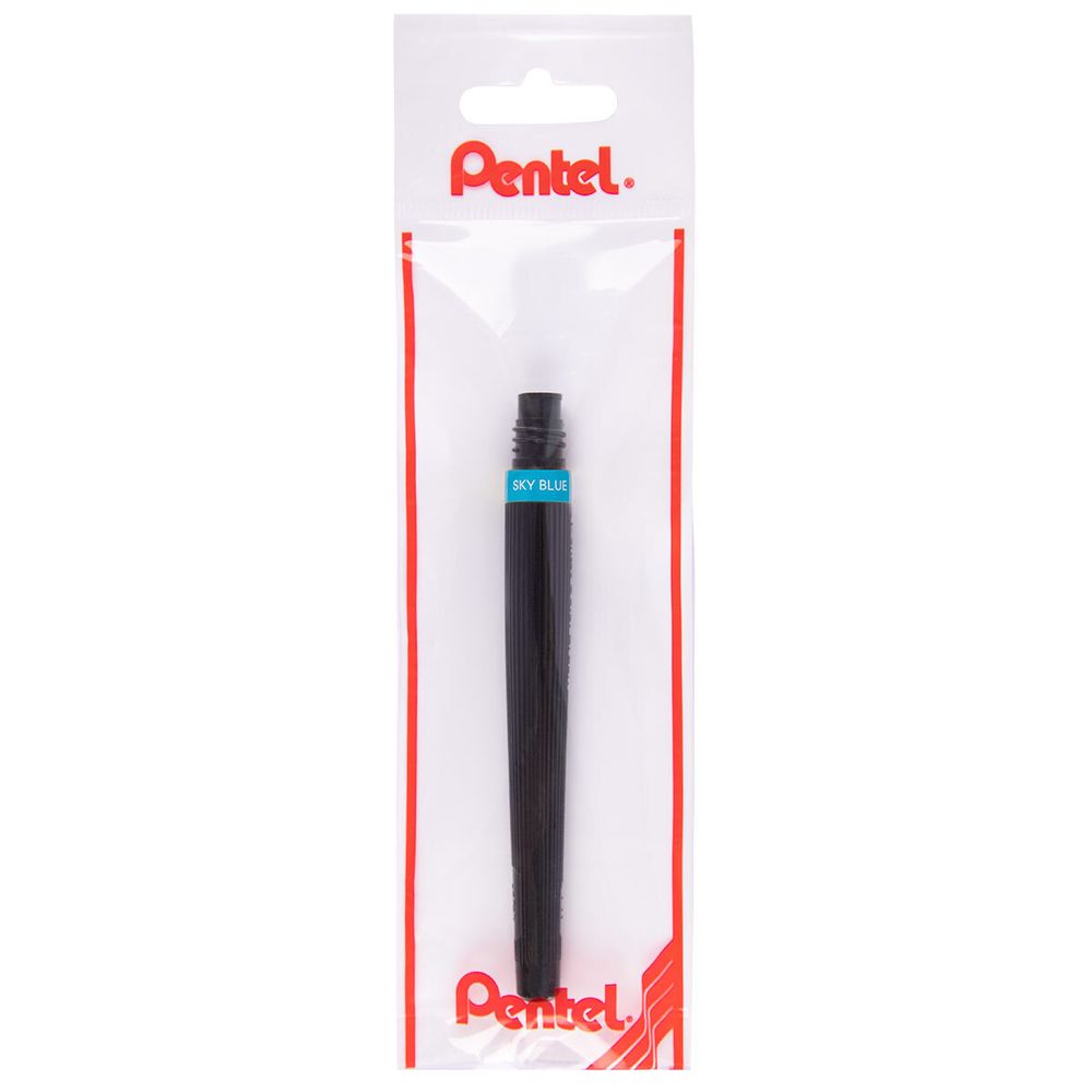 Картридж сменный для кисти с краской Pentel Colour Brush GFL кисть/круглое тонкое, FR-110X голубой