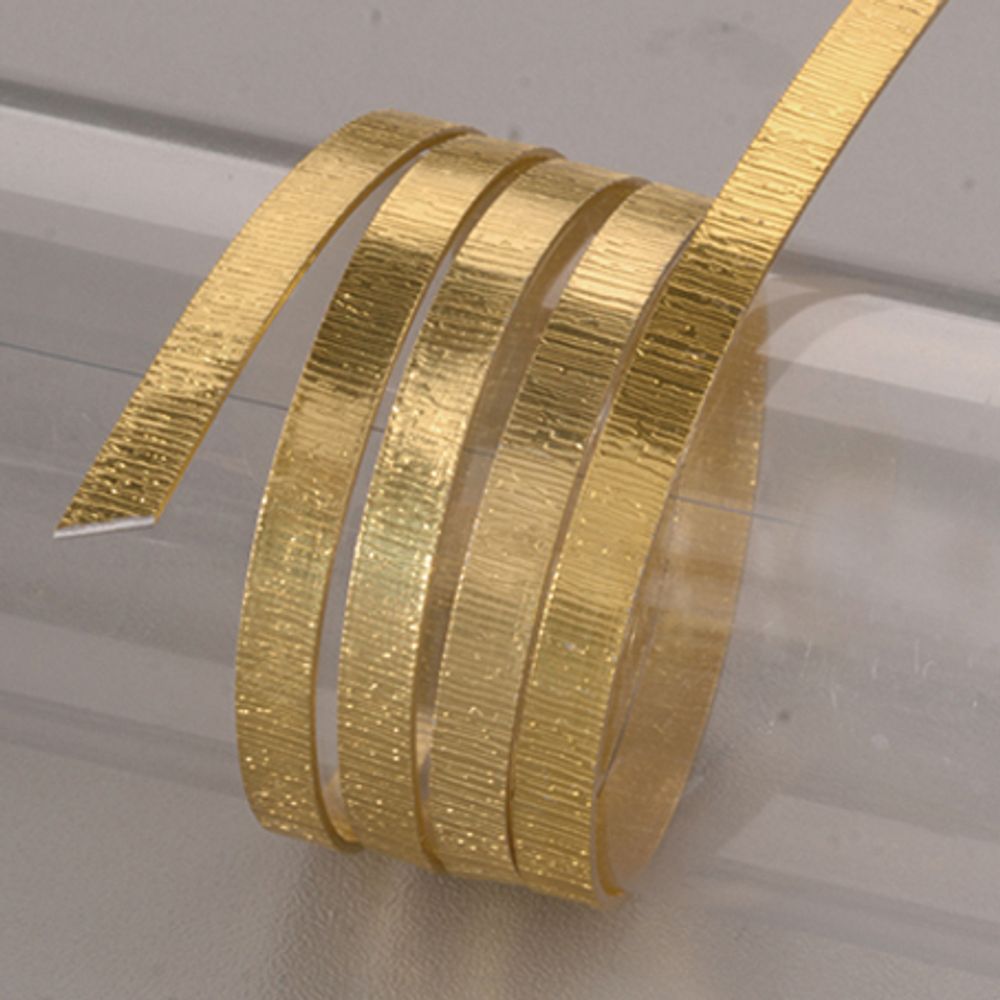 Алюминиевая ювелирная проволока со структурной поверхностью 1х5 мм, 2 м, золотистый, Efco