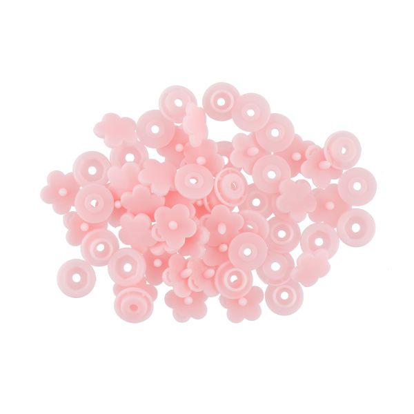 Кнопка рубашечная установочная пластик ⌀12 мм, 500 шт, 004 розовый, Micron POM-12 FL/500