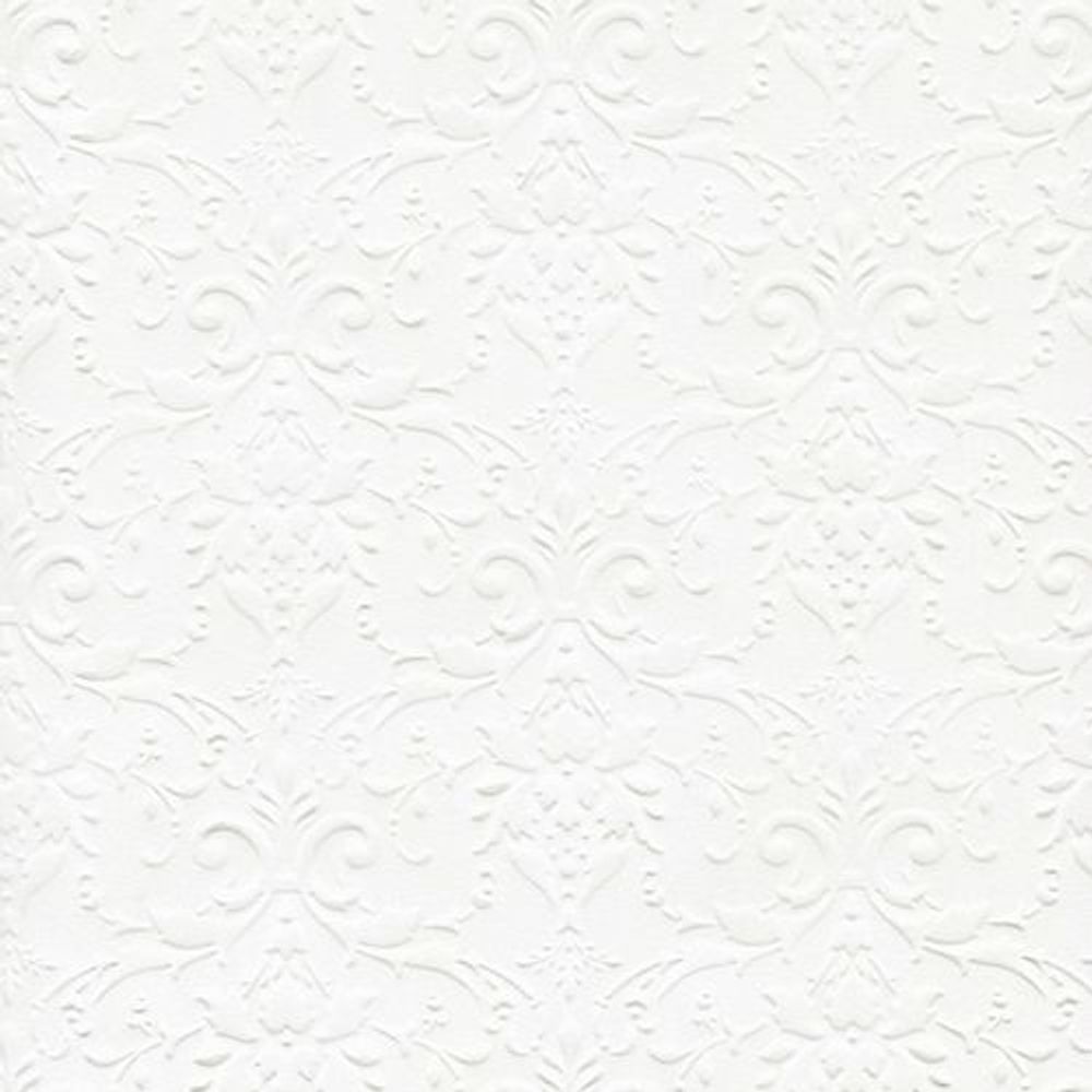 Фактурно-рельефная бумага Дамасский узор, 3 листа, БР003-1-Ф молочный /TOS/