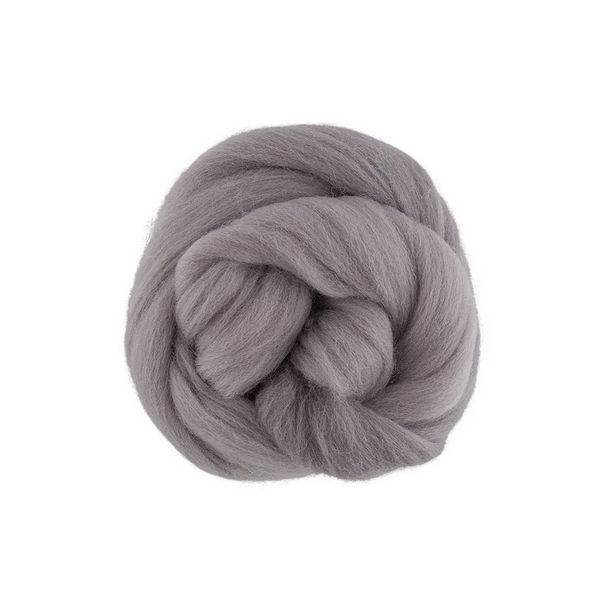 Шерсть для валяния (до 29 мкр), 50 г. 0431 серый, Gamma TFS-050